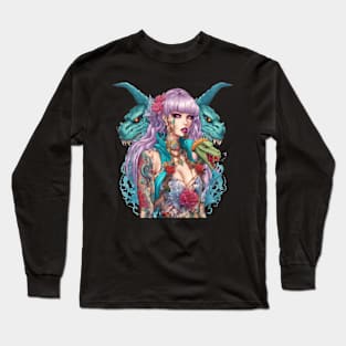 Dungeon Reptile Girl Long Sleeve T-Shirt